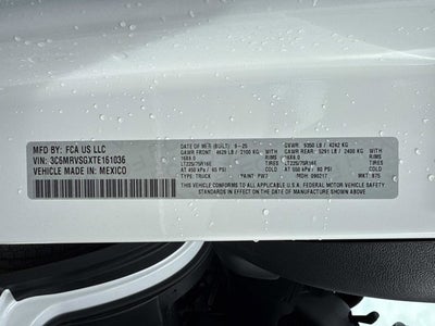 2026 RAM ProMaster Cargo Van Tradesman