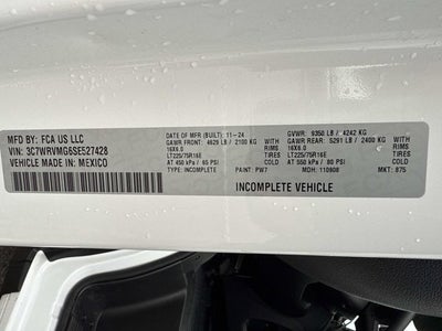 2025 RAM ProMaster Cutaway SLT