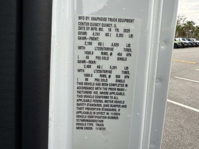 2025 RAM ProMaster Cutaway SLT