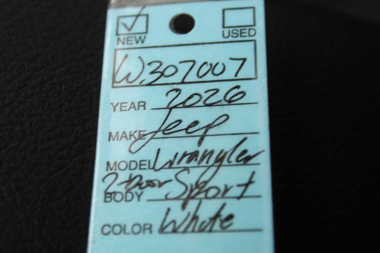 2026 Jeep Wrangler Sport