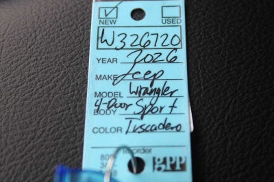 2026 Jeep Wrangler Sport S