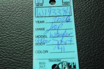 2026 Jeep Wrangler WRANGLER 4-DOOR WILLYS