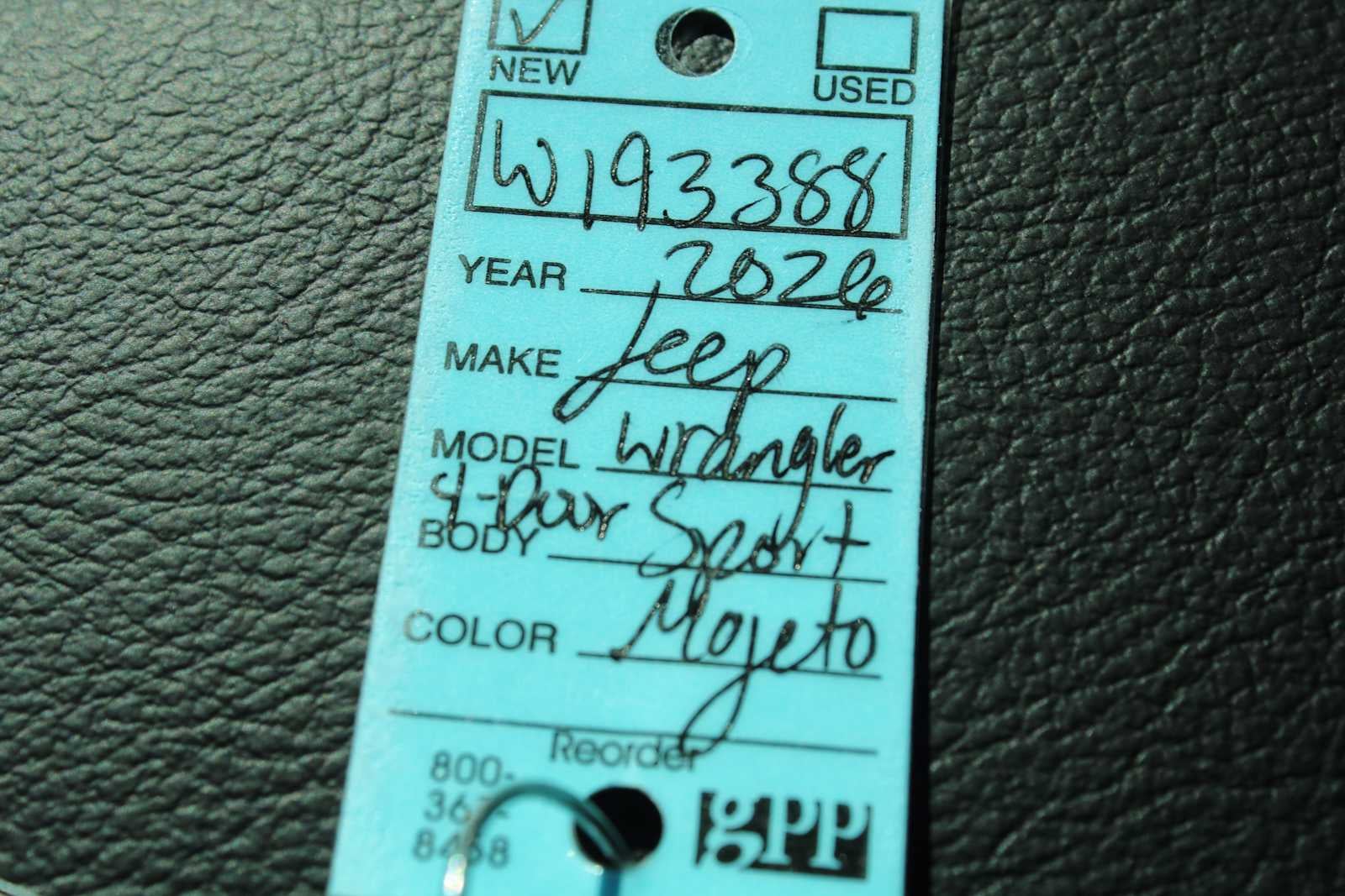 2026 Jeep Wrangler WRANGLER 4-DOOR WILLYS