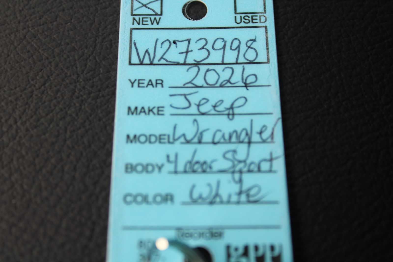 2026 Jeep Wrangler Sport