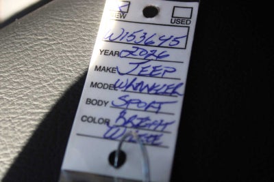 2026 Jeep Wrangler WRANGLER 4-DOOR WILLYS