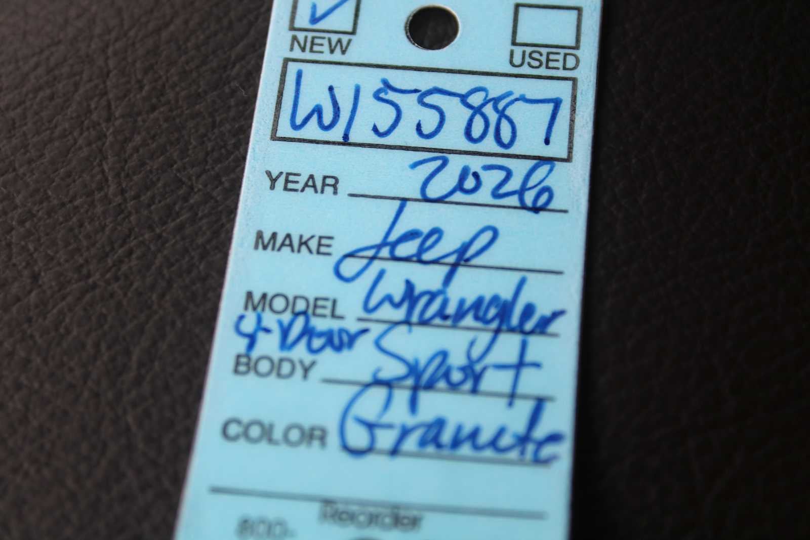 2026 Jeep Wrangler WRANGLER 4-DOOR WILLYS