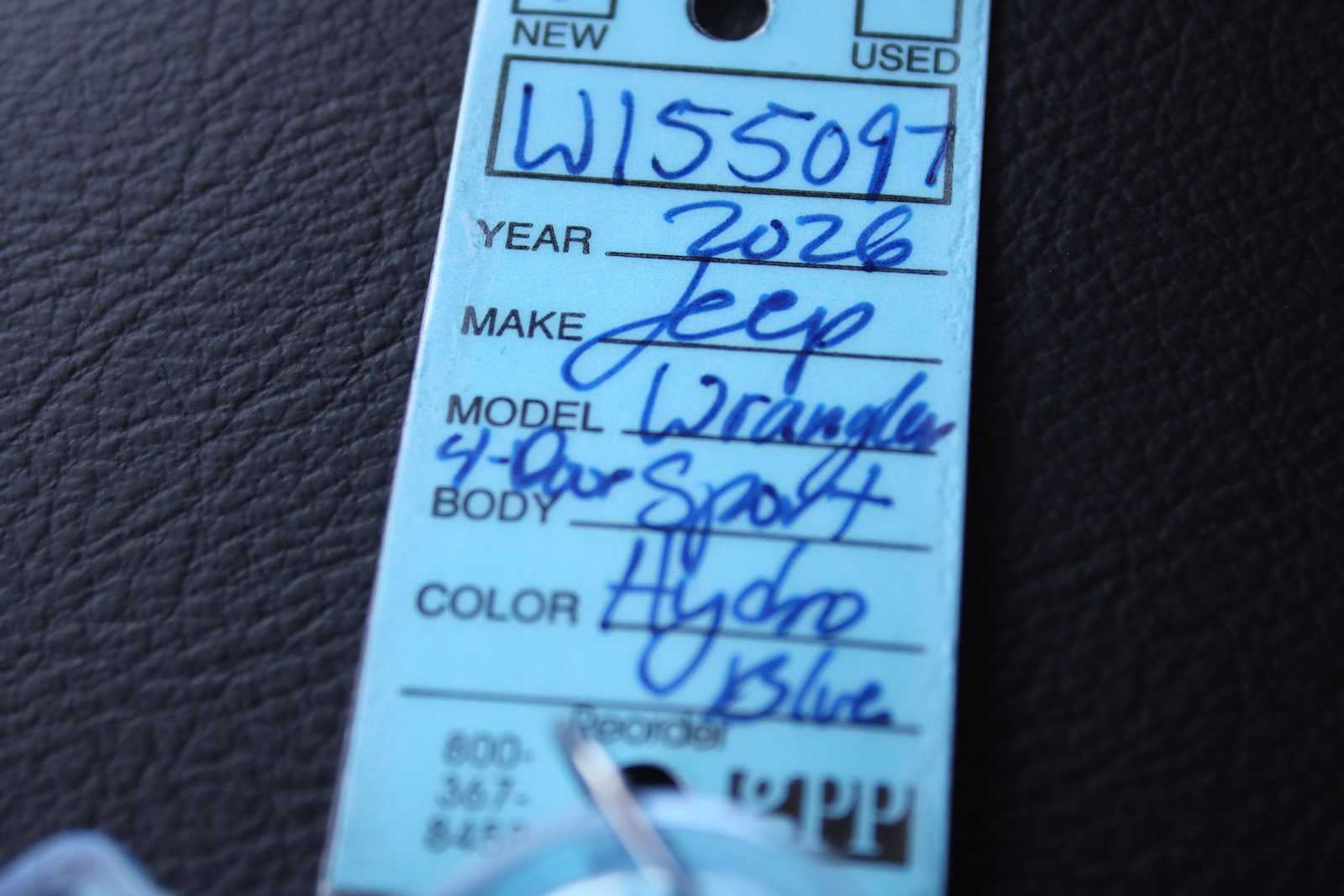 2026 Jeep Wrangler WRANGLER 4-DOOR SPORT