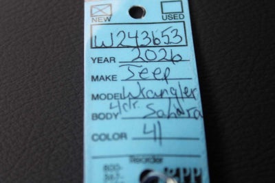 2026 Jeep Wrangler WRANGLER 4-DOOR SAHARA