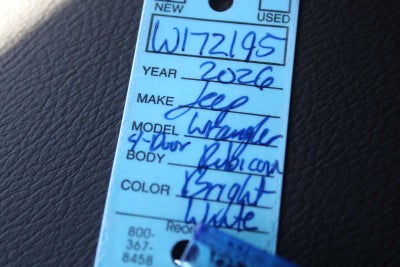 2026 Jeep Wrangler WRANGLER 4-DOOR RUBICON