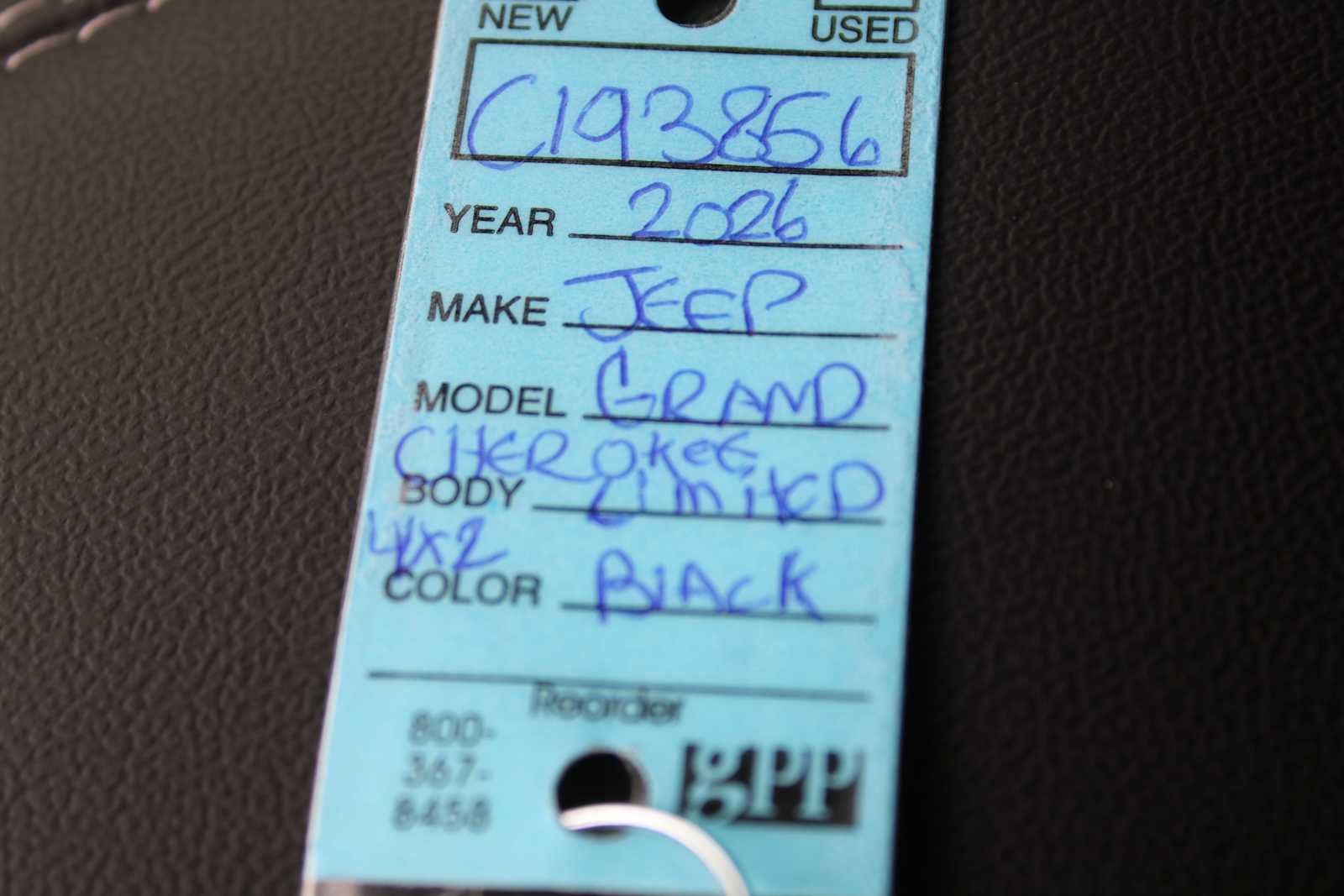 2026 Jeep Grand Cherokee GRAND CHEROKEE LIMITED 4X2