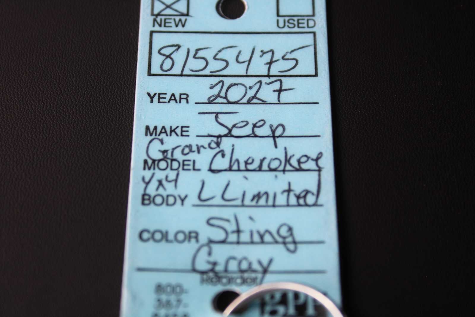 2027 Jeep Grand Cherokee L Limited Reserve