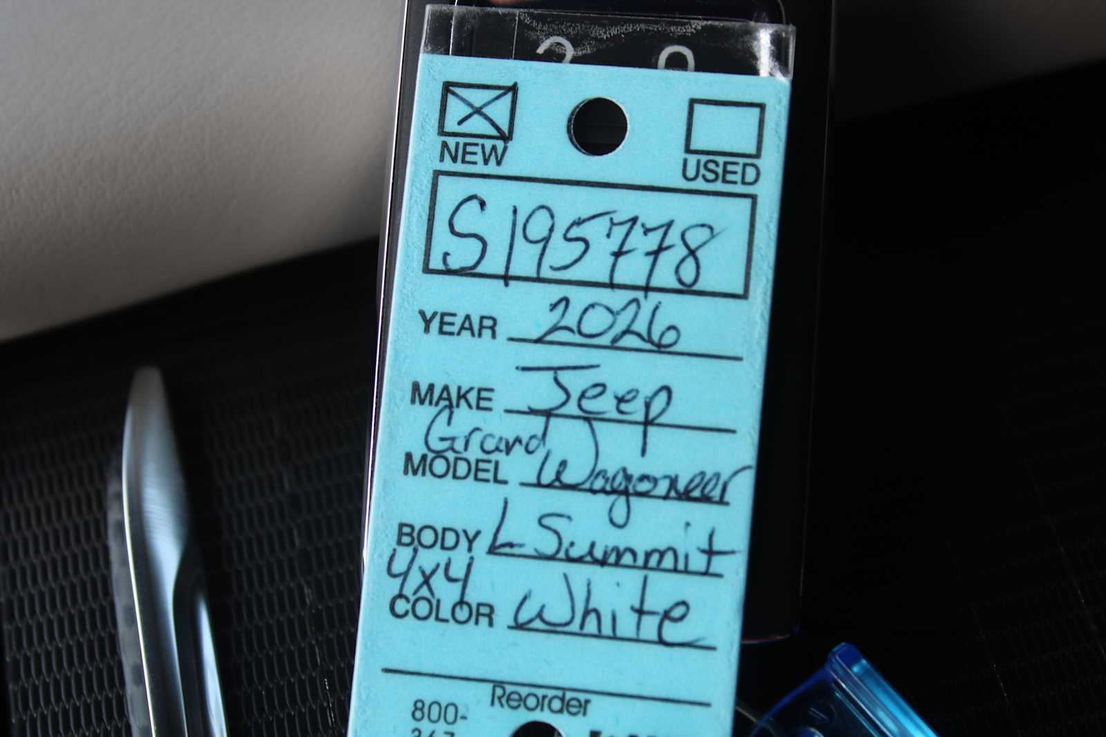 2026 Jeep Grand Wagoneer L Summit Obsidian