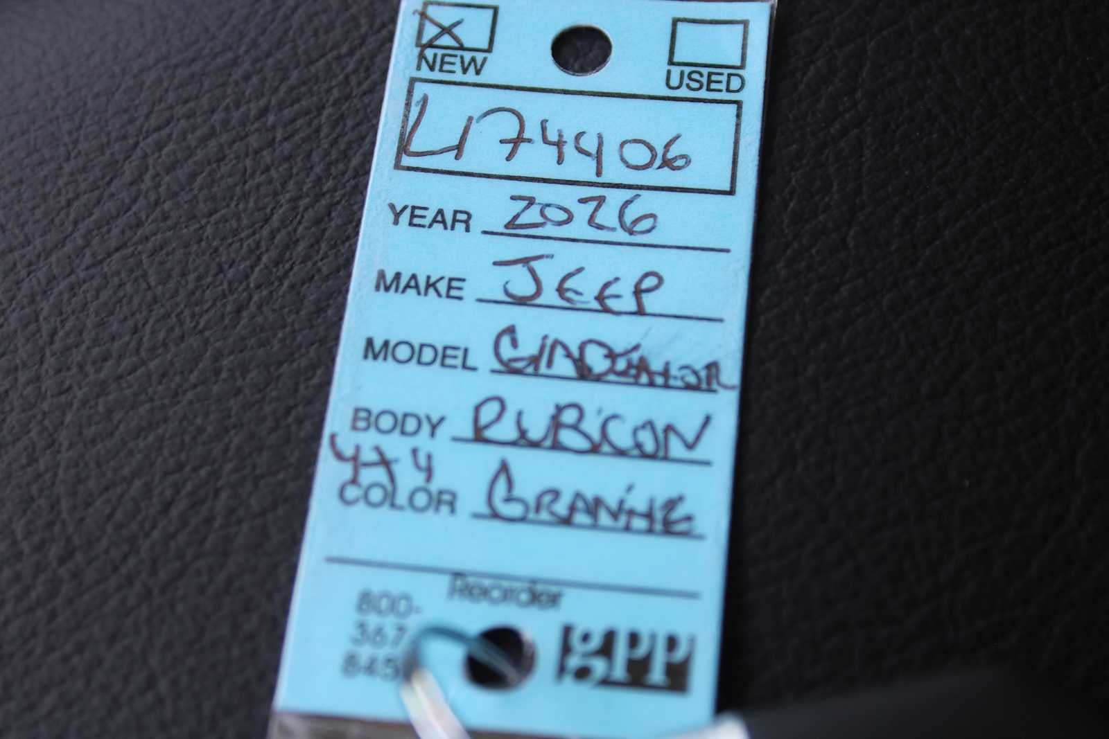 2026 Jeep Gladiator GLADIATOR RUBICON 4X4