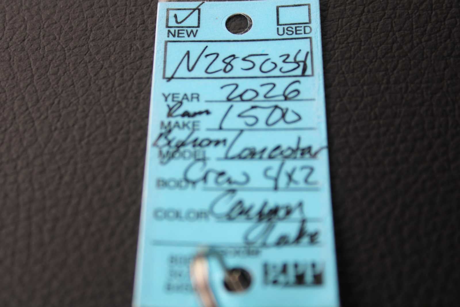 2026 RAM Ram 1500 RAM 1500 BIG HORN CREW CAB 4X2 5'7' BOX