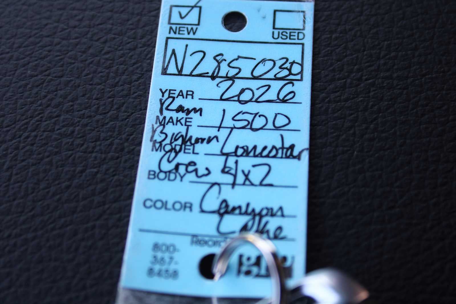 2026 RAM Ram 1500 RAM 1500 BIG HORN CREW CAB 4X2 5'7' BOX