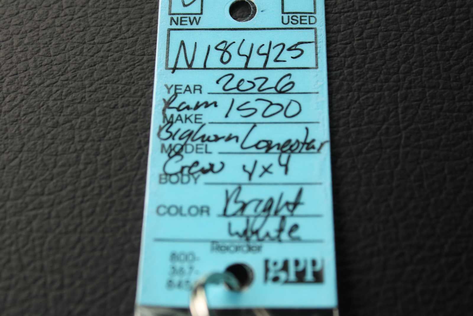 2026 RAM Ram 1500 RAM 1500 BIG HORN CREW CAB 4X4 5'7' BOX