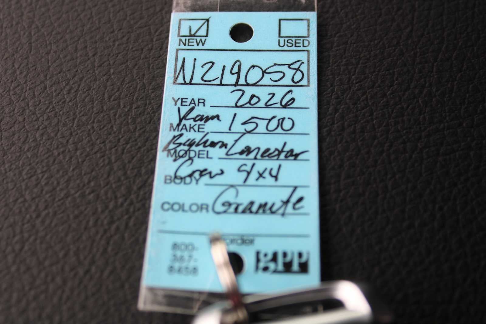 2026 RAM Ram 1500 RAM 1500 BIG HORN CREW CAB 4X4 5'7' BOX