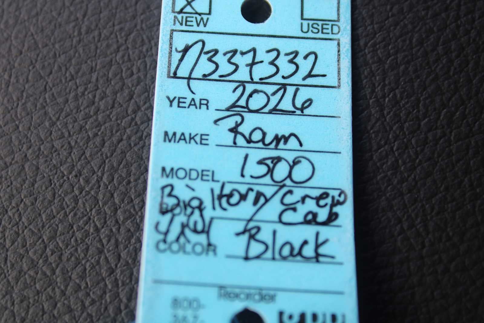 2026 RAM 1500 Big Horn