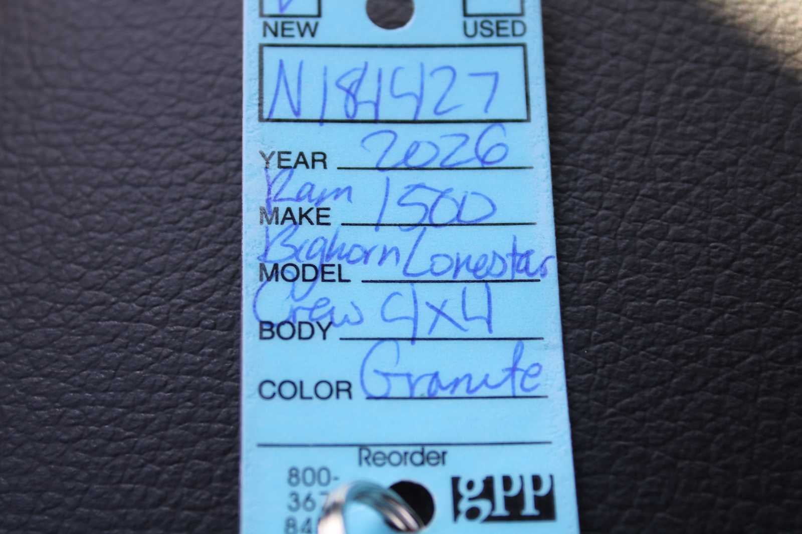 2026 RAM Ram 1500 RAM 1500 BIG HORN CREW CAB 4X4 5'7' BOX