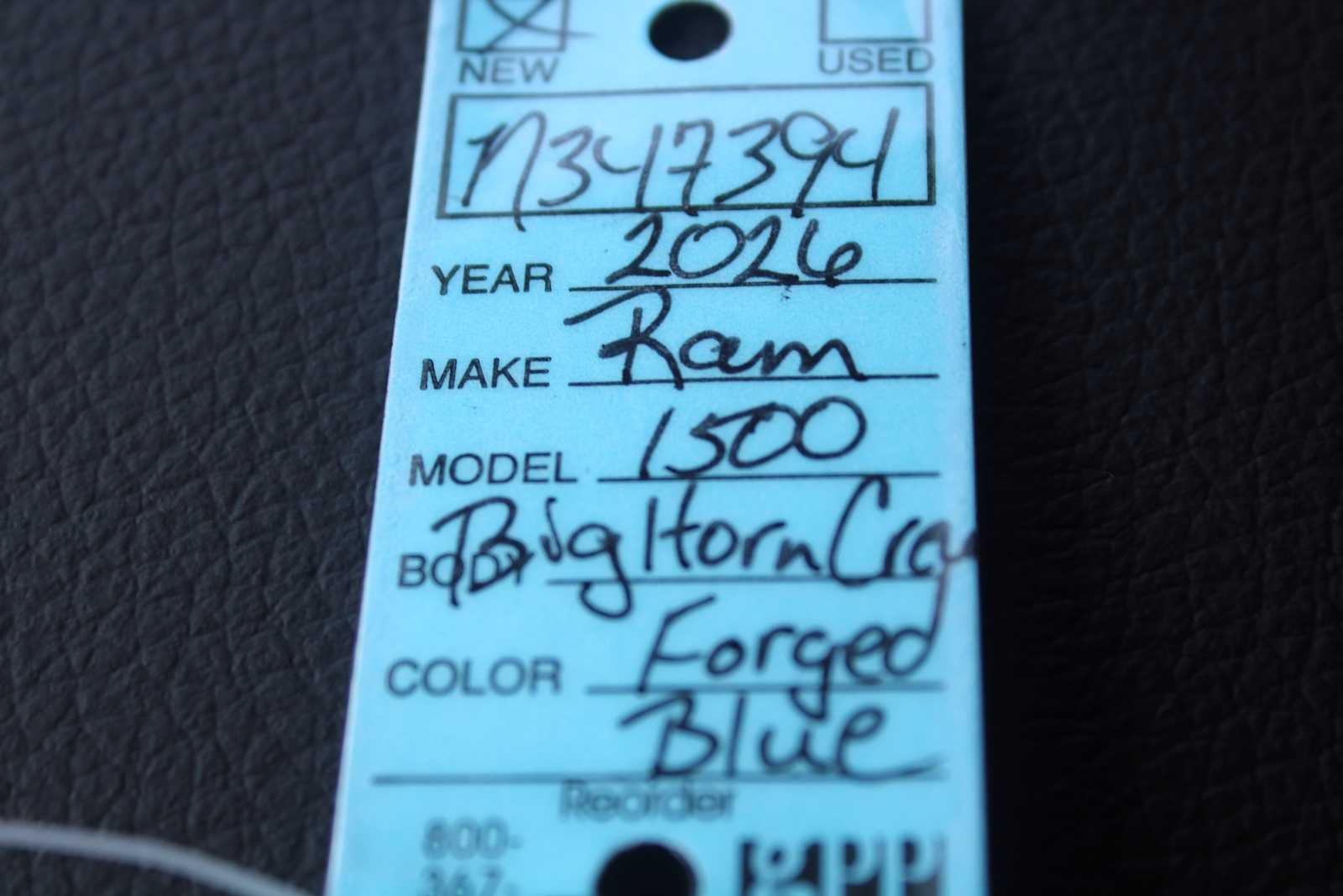 2026 RAM 1500 Big Horn