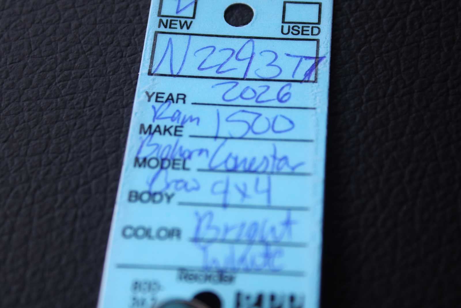 2026 RAM Ram 1500 RAM 1500 BIG HORN CREW CAB 4X4 5'7' BOX