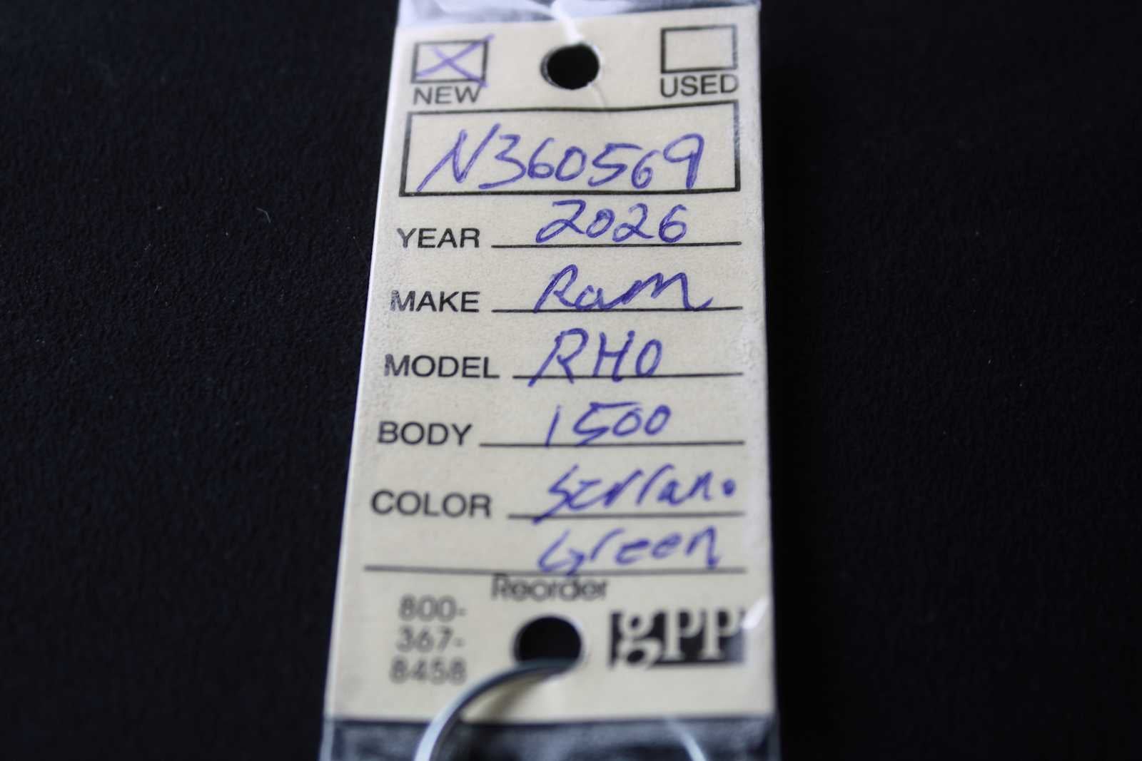 2026 RAM 1500 RHO