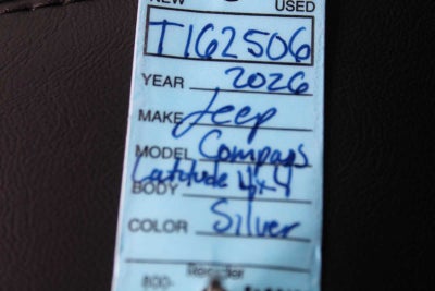 2026 Jeep Compass COMPASS LATITUDE ALTITUDE 4X4