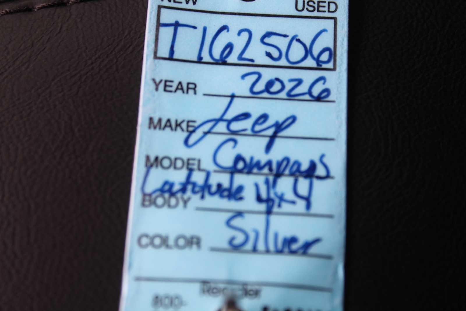 2026 Jeep Compass COMPASS LATITUDE ALTITUDE 4X4