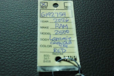 2026 RAM Ram 2500 RAM 2500 LARAMIE CREW CAB 4X4 6'4' BOX