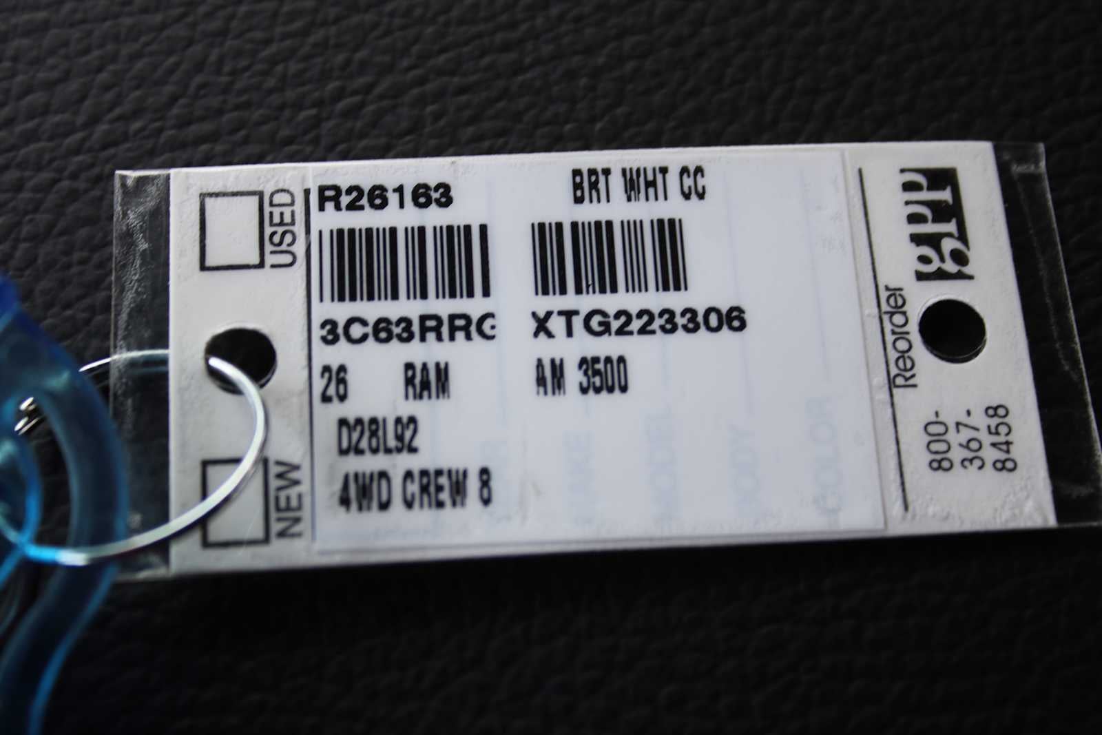 2026 RAM Ram 3500 RAM 3500 TRADESMAN CREW CAB 4X4 8' BOX