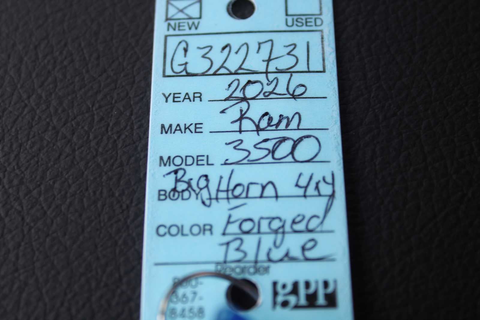 2026 RAM 3500 Big Horn