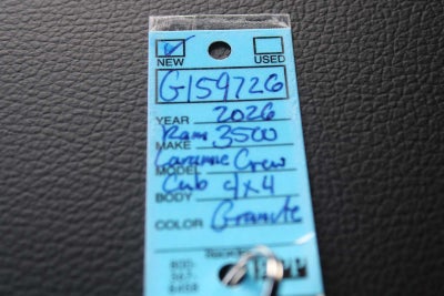 2026 RAM Ram 3500 RAM 3500 LARAMIE CREW CAB 4X4 8' BOX