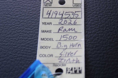 2026 RAM 1500 Big Horn