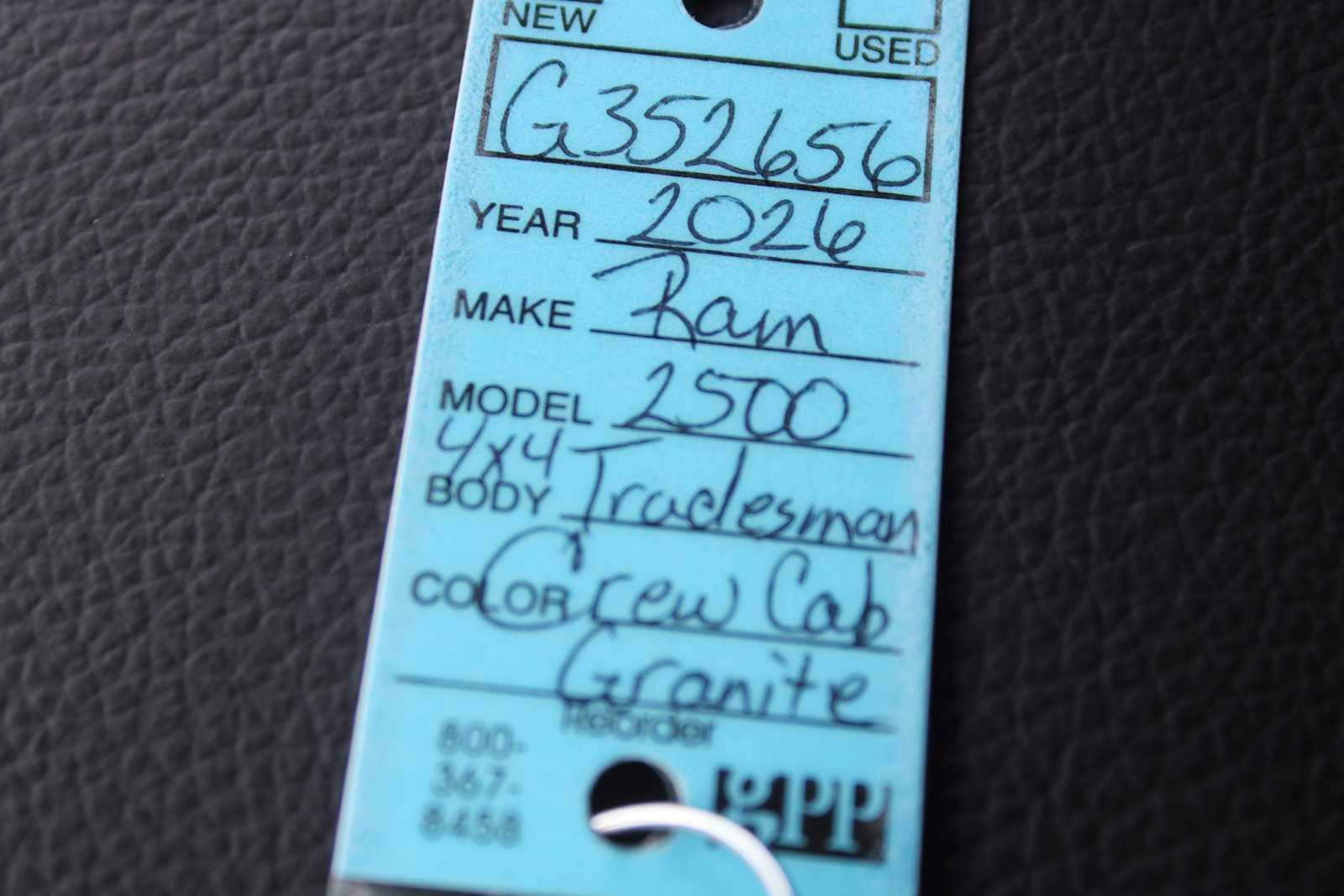 2026 RAM 2500 Black Express
