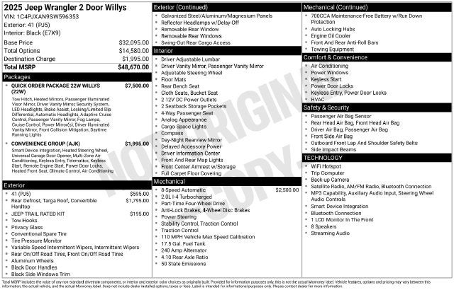 2025 Jeep Wrangler 2-Door