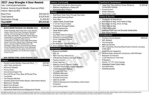 2027 Jeep Wrangler Sport