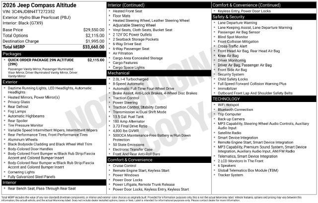 2026 Jeep Compass Latitude