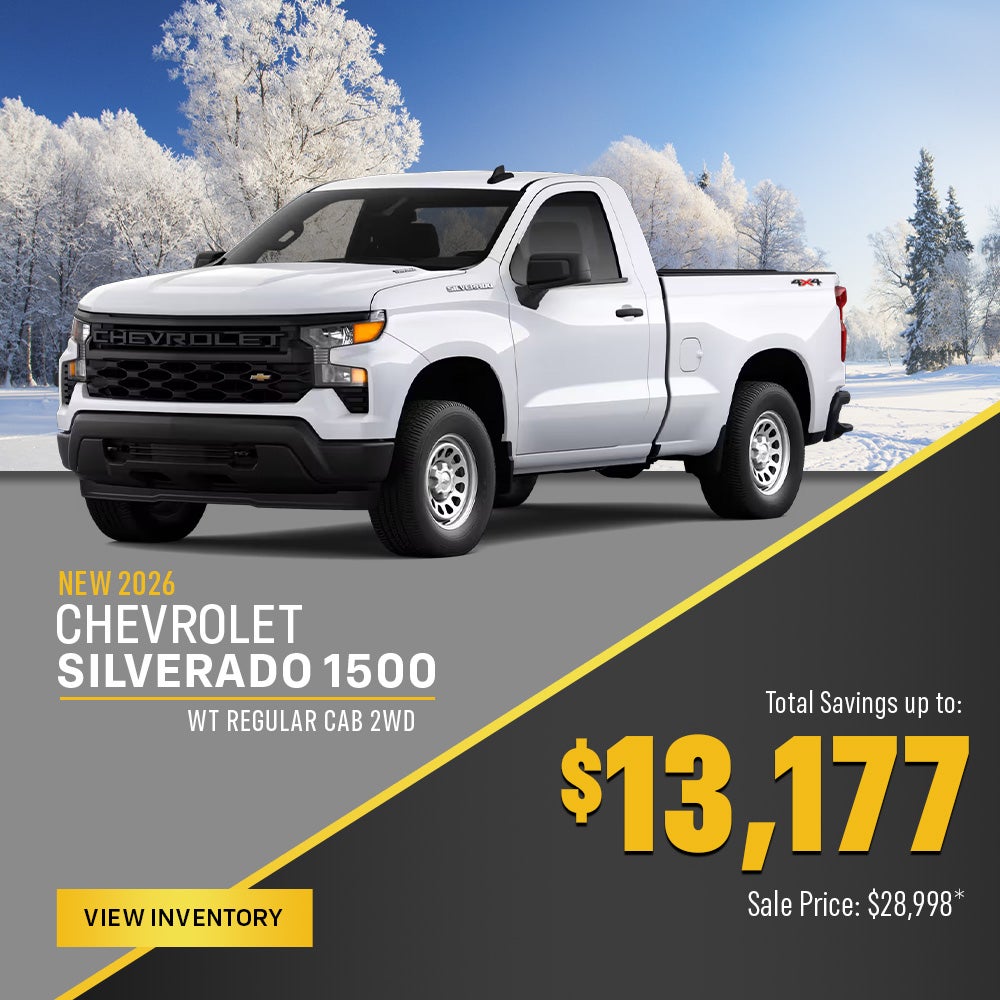 New 2026 Chevrolet Silverado 1500 WT Regular Cab 2WD